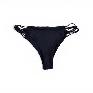 MIKOH SWIM Banyans Black String Swim Bottom Size Medium